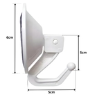 Cabide De Pressão Com Ventosa Branco | Kaztec | Kit 06 Un